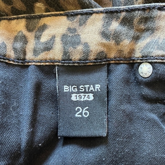 Big Star Leopard Print Mid Rise Skinny Jeans - Picture 6 of 7